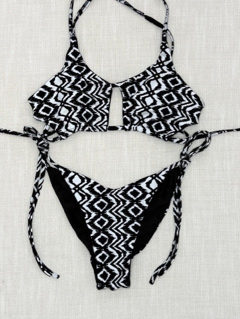 Black/White Abstract Bikini