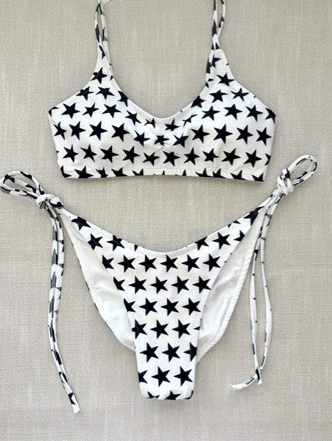 Black/White Star Bikini