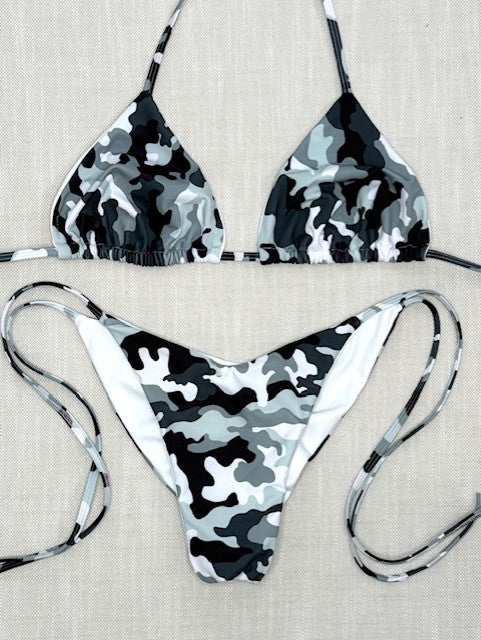 Grey Camo String Bikini