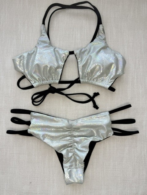 Silver Snake 3 Strap Bikini