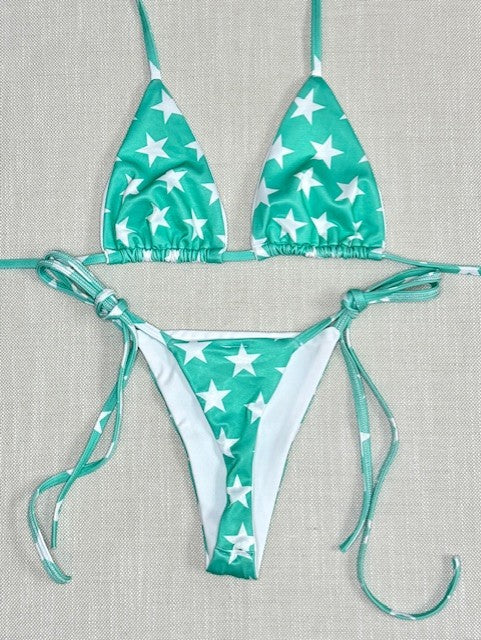 Teal Star Tanning Bikini